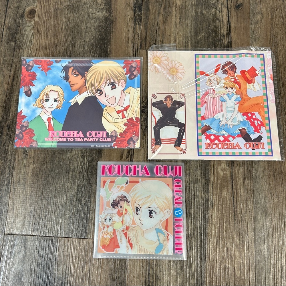 2001/2002 Koucha Ouji CD Cover Case, Letter Set, and Print Hana to Yume